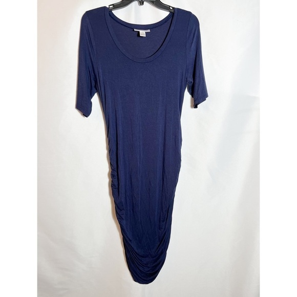 Motherhood Maternity Navy Blue Maxi Dress - Picture 1 of 3